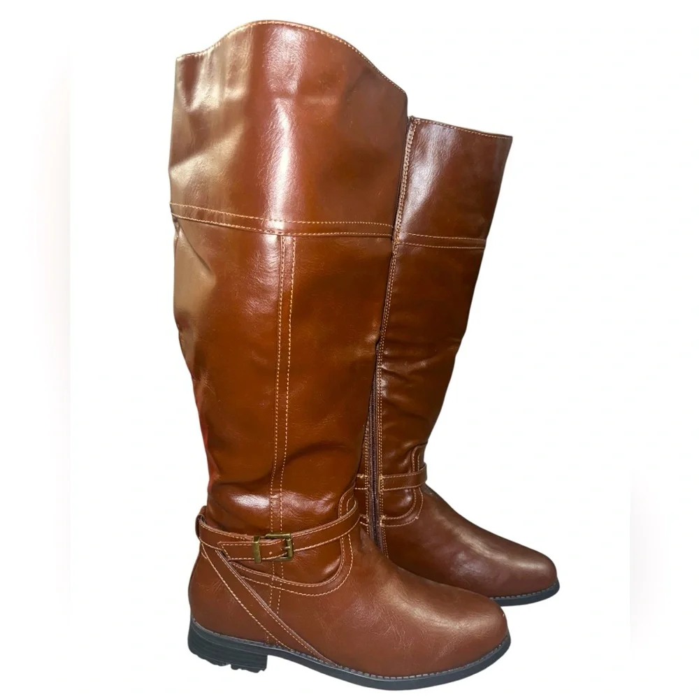 TOETOS Women’s Circo Brown Knee High Riding Boots